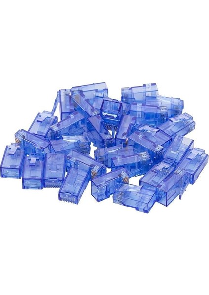 Powermaster PM-22702 RJ45 RJ45 Cat6 8p/8c Mavi Soket (100'LÜ Paket) fiyatları