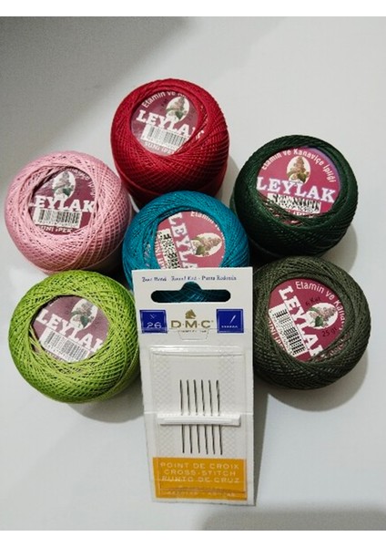 Etamin ve Kanaviçe Ipliği 9 Kat 25GR - 544 - 6409 -363 - 63 - 1827 - 1840