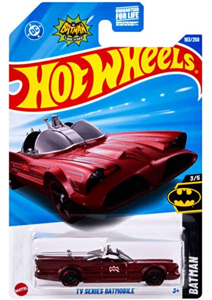 Tekli Arabalar Tv Series Batmobile Kısa Kartonet HYY05