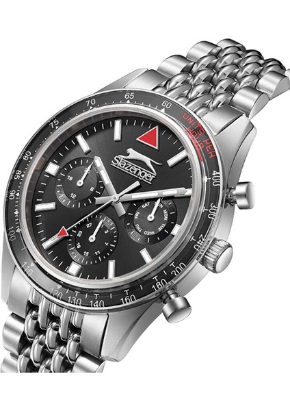 SL.09.2417.2.01 Erkek Kol Saati | 43 mm Siyah Kronograf, Çelik Kasa ve Bilezik fiyatları