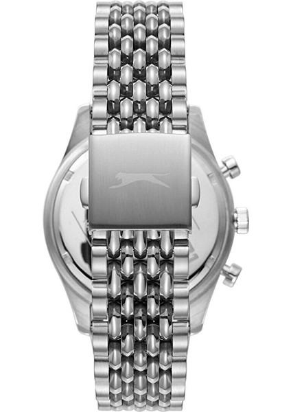 SL.09.2417.2.01 Erkek Kol Saati | 43 mm Siyah Kronograf, Çelik Kasa ve Bilezik fırsatları