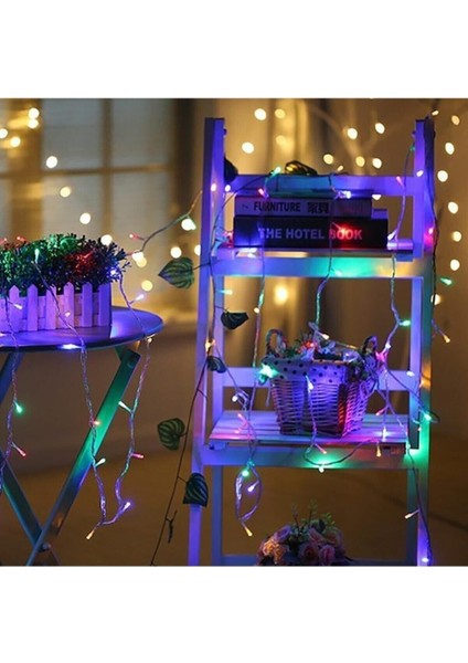 10 Metre 100 Ledli Fişli LED Işık Çok Renkli Dekor Lambası Yılbaşı Ağacı Işığı Rgb Organizasyon Süsleme Doğum Günü Parti Kafe Işığı Karışık Renkli fiyatları