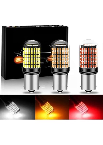 P21W 144 Ledli Ultra Parlak Geri Vites Park Ampül Tek Duy Turuncu (2 Adet) fiyatları