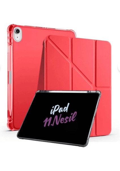 iPad A16 11. Nesil A16 2025 Uyumlu Tri Folding Tablet Kılıfı + Avuç Içi Algılamayan Tablet Kalemi fiyatları