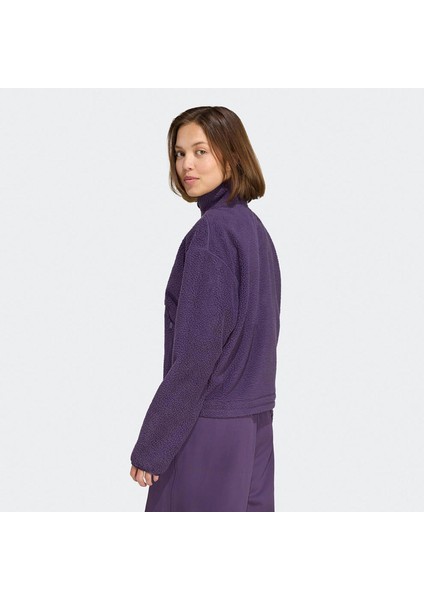 City Tech High Pile Fleece Half Zip Kadın Mor Polar.- fiyatları