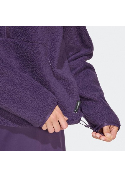 City Tech High Pile Fleece Half Zip Kadın Mor Polar.- indirimleri