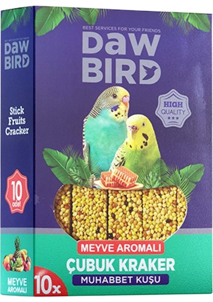 Kuş Krakeri - Dawbird - Meyve Aromalı - 10'lu