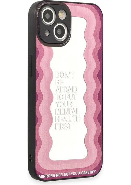 iPhone 15 Kılıf Mirror Desenli Kapak - Mirror - 11-(5796)