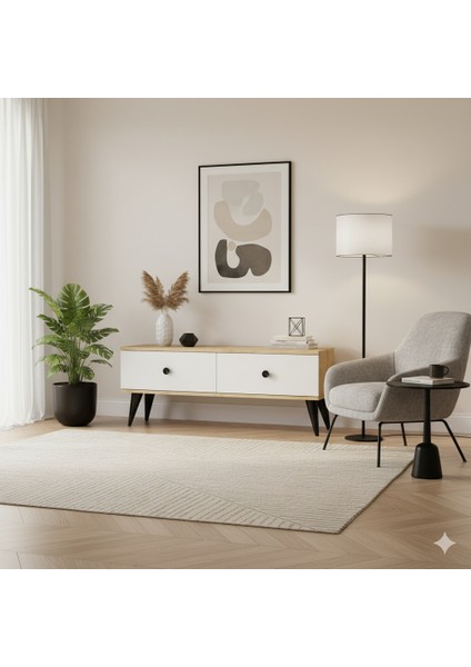 TSA1202DB - Mona Tv Stand 120CM Safirmeşe- Beyaz fırsatları