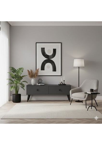 TSA1202A - Mona Tv Stand 120CM Antrasit modelleri