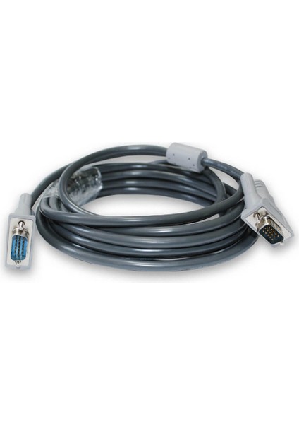 15 Metre 15M VGA Kablosu Ekran LCD Monitör Projeksiyon Görüntü Bağlantı Kablosu Çift Filtreli Cabble