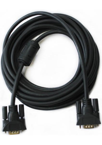 15 Metre 15M VGA Kablosu Ekran LCD Monitör Projeksiyon Görüntü Bağlantı Kablosu Çift Filtreli Cabble fırsatları