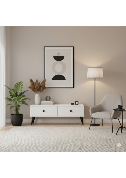 TSA1202B - Mona Tv Stand 120CM Beyaz modelleri