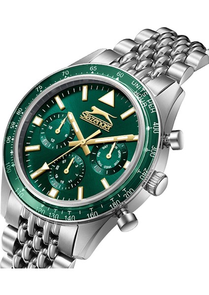 SL.09.2417.2.04 Erkek Kol Saati | 44 Mm, Yeşil Kadran, Çelik Kasa, Sportif & Klasik fiyatları