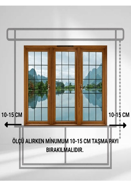 Naturel Vintage Keten Tül Kahve Çizgili Bohem Katlamalı Perde modelleri