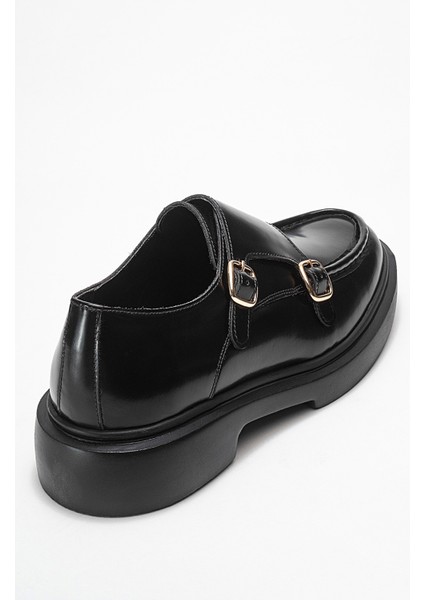 Erkek Kemerli Loafer Ayakkabı Gerçek Deri T575 Siyah fırsatları