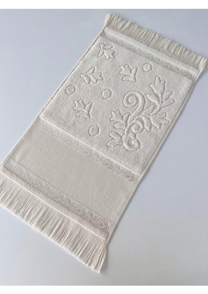 Mysoft -Kapiçino - 30*50cm Etamin ve Kanaviçe Işlemelik Havlu