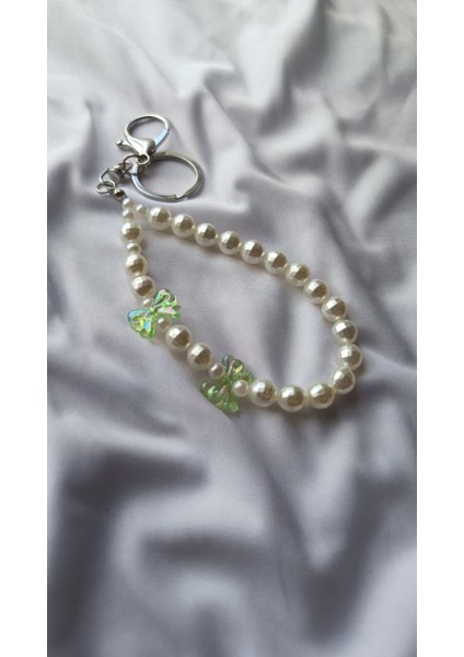 Inci Detaylı & Renkli Fiyonk Charm Anahtarlık Çanta Süsü fırsatları