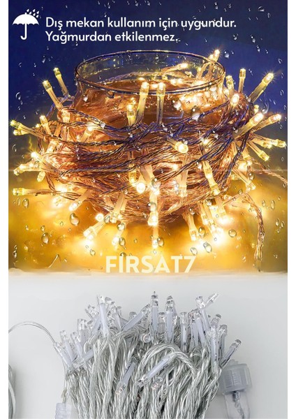 Perde LED Işık 3x3 Metre 220V Fişli Iç ve Dış Mekan Ortam Ambiyans Süs ve Dekor LED Işık