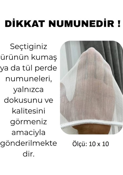 Ütü Istemez Kırışmaz Yeni Sezon Inci Model 1/2 Seyrek Pileli Tül Perde