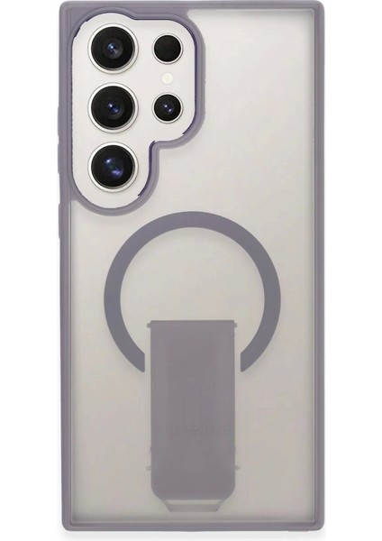 Samsung Galaxy S24 Ultra Tork Magsafe Standlı Kapak - LILA-(5796)