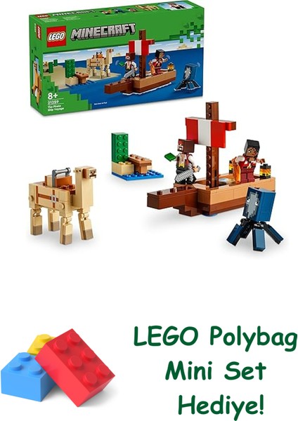 Minecraft Korsan Gemisi Yolculuğu 21259 + Polybag