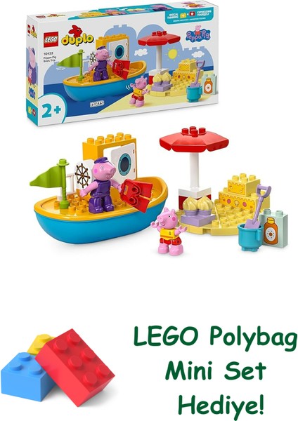 Duplo Peppa Pig Tekne Gezisi 10432 + Polybag