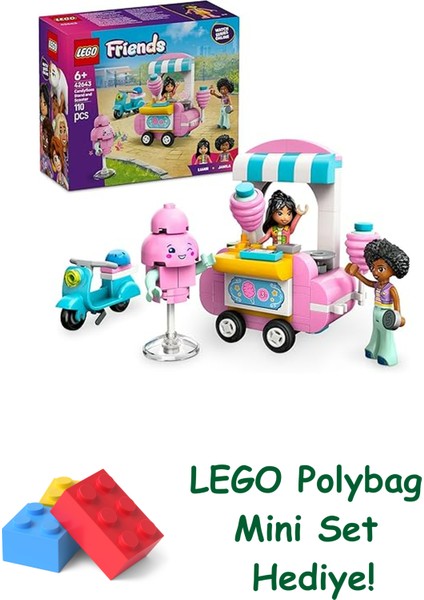 Friends Pamuk Şeker Standı ve Scooter 42643 + Polybag