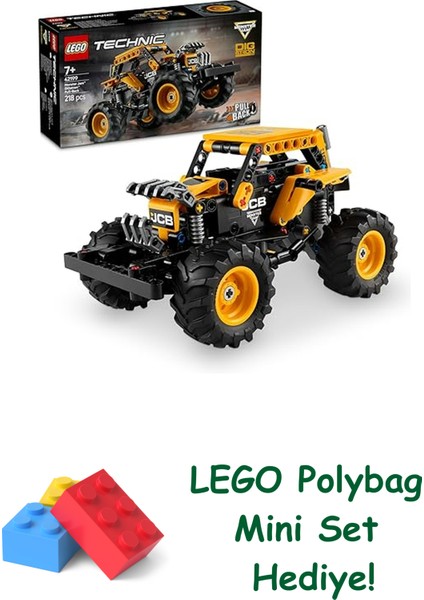Technic Monster Jam Dıgatron Çek–bırak Oyuncak Kamyon 42199 + Polybag