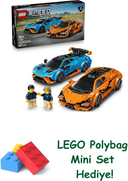 Speed Champions Lamborghini Revuelto ve Huracán Sto 77238 + Polybag