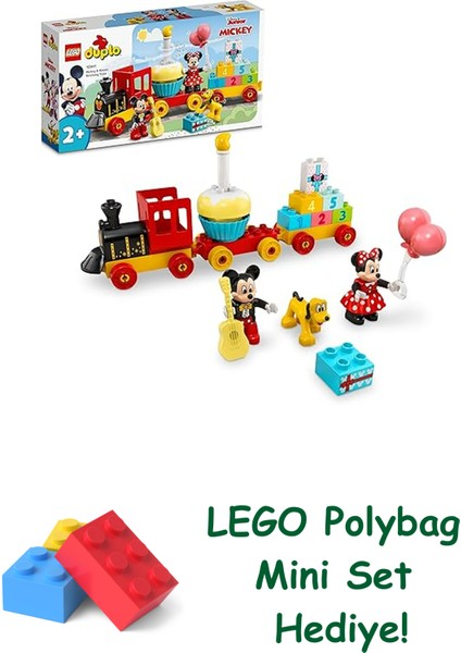 Duplo ǀ Disney Mickey ve Minnie Doğum Günü Treni 10941 + Polybag