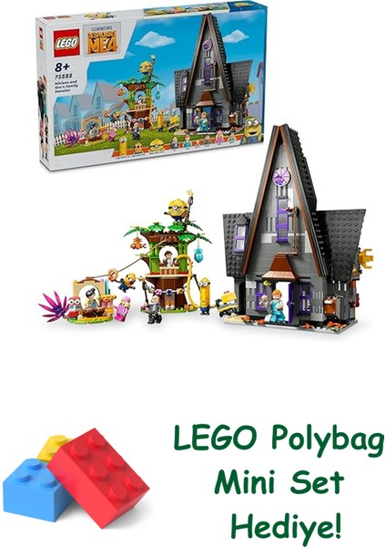 Despicable Me 4 Minyonlar ve Gru'nun Aile Köşkü 75583 + Polybag