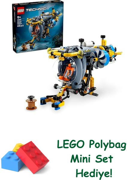 Technic Derin Deniz Araştırma Denizaltısı Oyuncağı 42201 + Polybag