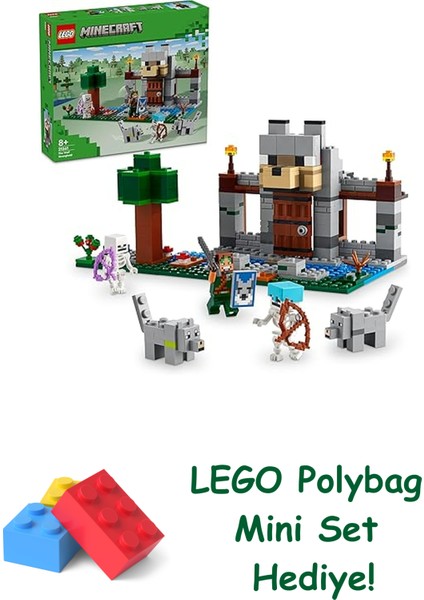 Minecraft Kurt Kalesi 21261 + Polybag