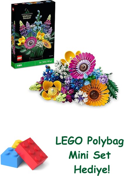 Icons Kır Çiçekleri Buketi Seti 10313 + Polybag