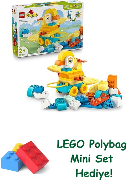 Duplo Kasabası 3’ü 1 Arada Tekerlekli Hayvanlar 10448 + Polybag