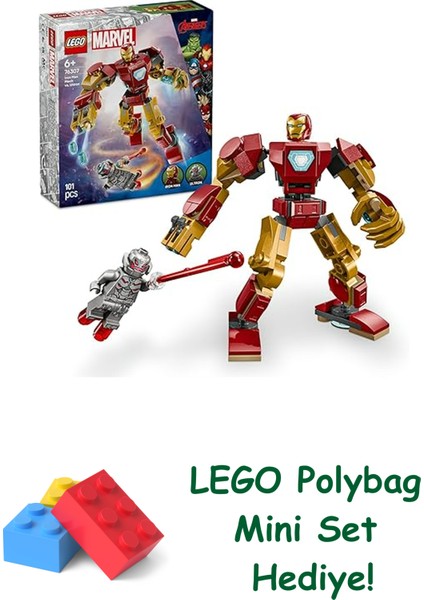 | Marvel Iron Man Robotu, Ultron’a Karşı 76307 + Polybag