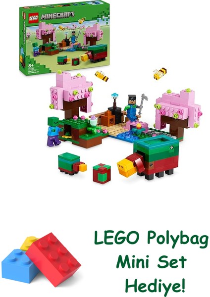 Minecraft Kiraz Çiçeği Bahçesi 21260 + Polybag