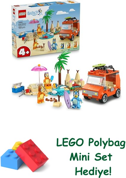 Bluey: Bluey’nin Ailece Plaj Gezisi 11202 + Polybag