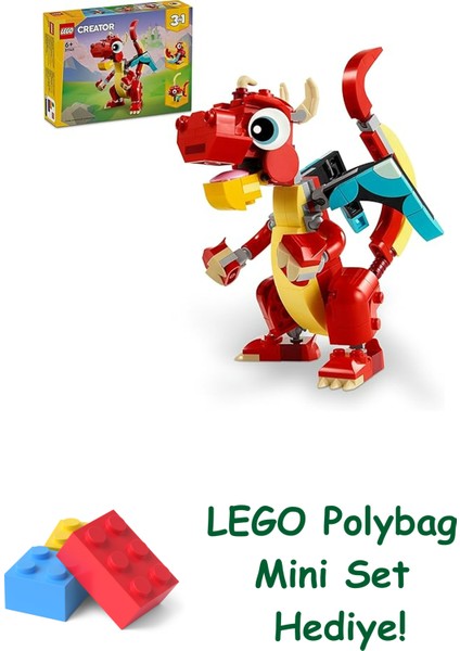 Creator 3’ü 1 Arada Kırmızı Ejderha 31145 + Polybag