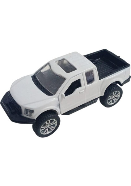 Çek Bırak Metal Arazi Aracı 13 cm - Beyaz