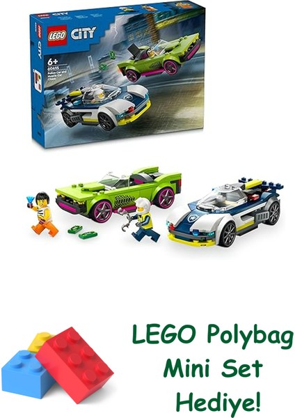 City Polis Arabası ve Spor Araba Takibi 60415 + Polybag