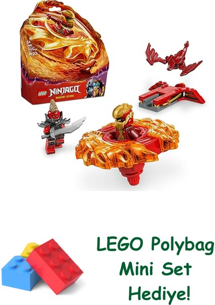 Nınjago Kai’nin Ejderha Spinjitzu Topacı 71823 + Polybag