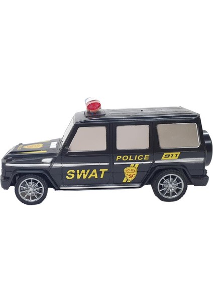 Uzaktan Kumandalı Mercedes Polis Jeep 1:20 Ölçek 18 cm Siyah - 13578-887 modelleri