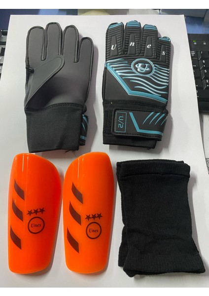 5 No Futbol Topu, Kaleci Eldiveni ve Tekmelik 3'lü Set + Pompa Hediyeli fiyatları