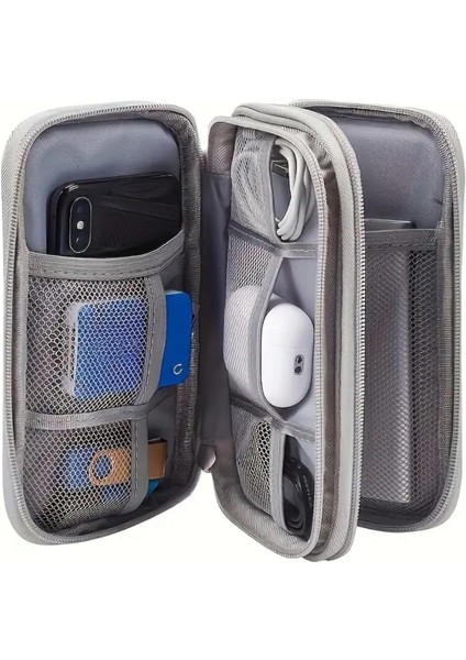 3 Katlı Dijital Aksesuar ve Kablo Düzenleyici Taşınabilir El Çantası fiyatları