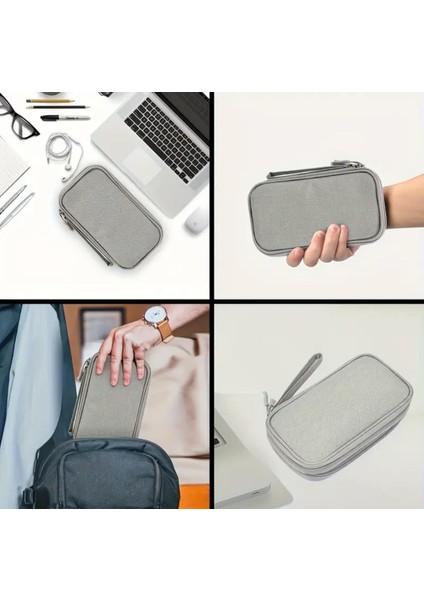 3 Katlı Dijital Aksesuar ve Kablo Düzenleyici Taşınabilir El Çantası modelleri