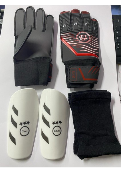 5 No Futbol Topu, Kaleci Eldiveni ve Tekmelik 3'lü Set + Pompa Hediyeli fiyatları