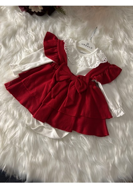 Kırmızı Kurdale Detaylı Elbise indirimleri