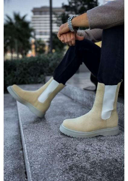 Alaska Premium Süet Erkek Bot Kum indirimleri